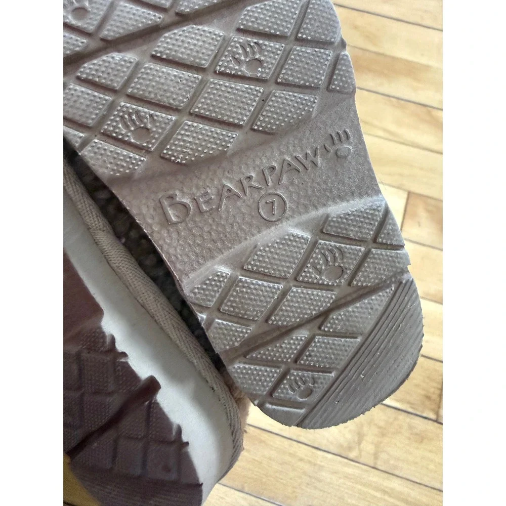 Bearpaw Snuggle Tabitha girls faux fur slip‎ on slippers